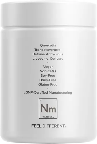 Miniatura 8 de Codeage Platino liposomal NMN - Suplemento NMN de 500 mg, mononucleótido de nicotinamida, precursor de NAD - Quercetina, resveratrol, betaína TMG