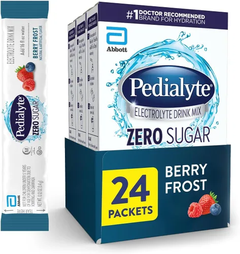 Miniatura 7 de Pedialyte Mezcla de bebidas con electrolitos sin azúcar Hidratación con electrolitos clave Gran hidratación baja en calorías Fresa, 24