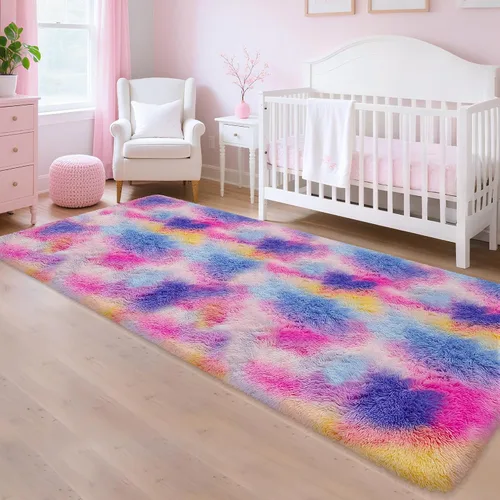 Miniatura 76 de Alfombras de pasillo beige de 2 x 6 pies para dormitorio, sala de estar, alfombra de felpa suave y esponjosa, alfombra de pasillo para pasillos