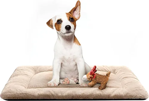 Miniatura 12 de Camas para Perros Almohadilla para Jaula para Perros Medianos/Grandes que se Ajusta a Jaulas de Perros, Almohadilla de Perrera Lavable y Gris
