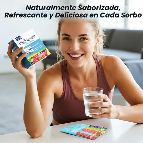 Miniatura 4 de 24 paquetes de electrolitos en polvo, 7 sabores sin azúcar, paquetes de hidratación líquida diaria IV, baja en sodio, lima limón, sandía, fresa