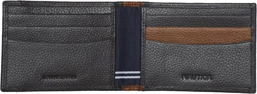 Miniatura 3 de Nautica Pebble Two-Tone Leather Wallet