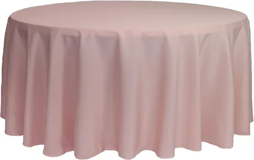 Miniatura 30 de YOUR CHAIR COVERS - Mantel redondo de poliéster prémium de 120 pulgadas - Mantel de lino color champán para mesas redondas estándar