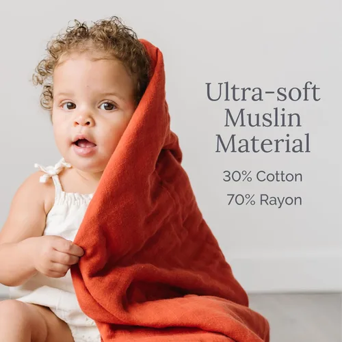 Miniatura 3 de Natemia Manta de muselina para bebé, ultra suave, transpirable, para niñas y niños, esenciales para recién nacidos, funda multiusos para cochecito