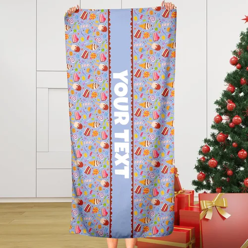 Miniatura 15 de Toalla de baño o playa personalizada para niños, unicornios rosas, nombre/texto personalizado, secado rápido/absorbente para baño de niños, regalo
