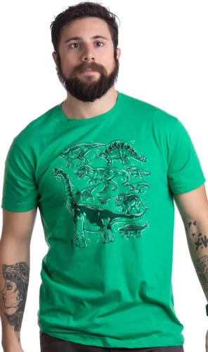 Miniatura 2 de Dinosaur Species Disfraz de fiesta de fanáticos de dinosaurio T-Rex Raptor Camiseta para hombres y mujeres