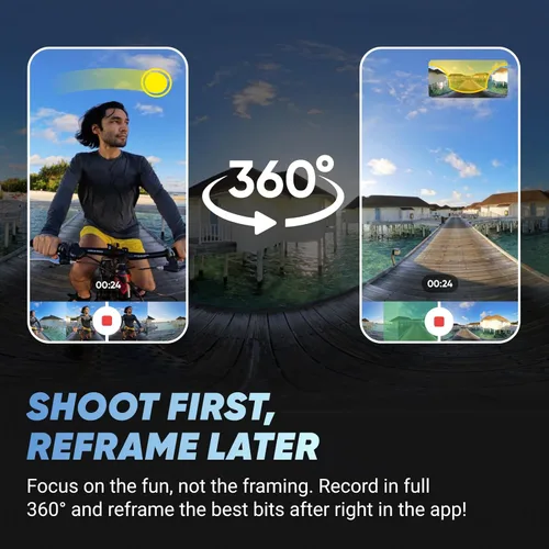 Miniatura 3 de Insta360 X4 Paquete de Resistencia - Cámara de acción impermeable 360 de 8K, video de gran angular de 4K, palo invisible para selfies, protectores