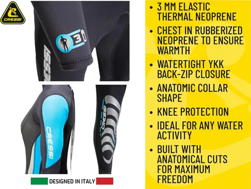 Miniatura 4 de Cressi Traje de buceo Ultraspan para mujer fabricado en material de primera calidad - Morea diseñado en Italia: calidad desde 1946