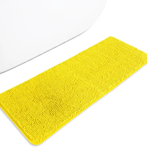 Miniatura 421 de Alfombra de baño pequeña de 12 x 18 pulgadas, lavable y absorbente, antideslizante, alfombra de baño de felpilla gruesa y suave para baño, ducha