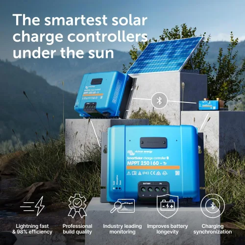 Miniatura 2 de Victron Energy SmartSolar MPPT Tr - Controlador de carga solar (Bluetooth), controladores de carga para paneles solares, 250 V, 60 amperios
