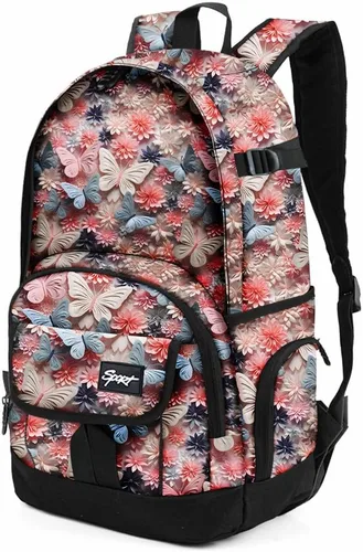 Miniatura 66 de Mochila escolar estilo Rickyh, mochila de viaje para hombres y mujeres, mochila ligera con compartimento para portátil, Tamaño único