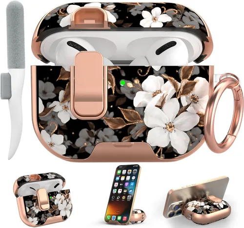 Miniatura 18 de Maxjoy Funda para AirPods 4, funda transparente para AirPod de 4ª generación, funda protectora suave y linda flor para AirPod 4 para mujeres