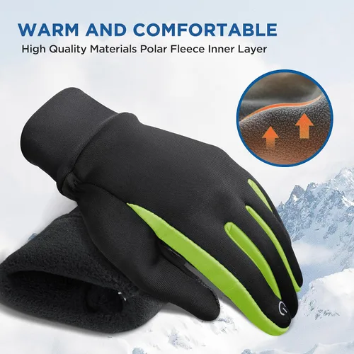 Miniatura 2 de SIMARI Guantes de invierno para niños, pantalla táctil, cálidos, térmicos, para correr, ciclismo, fútbol, rugby en clima frío, 106