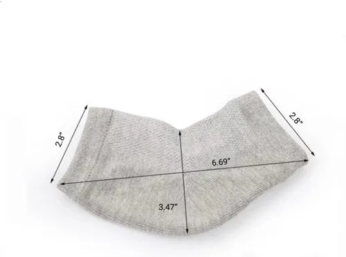 Miniatura 2 de 8 pares de calcetines hidratantes sin dedos, calcetines para dormir para mujeres y hombres, calcetines de talón de gel agrietados, reparación