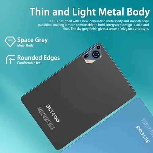 Miniatura 7 de 2025 Tableta Android 15 de 10.1 Pulgadas con Teclado y Ratón, Tabletas de Ocho Núcleos con Expansión de 22GB+128GB+1TB, Batería Grande de 8000mAh