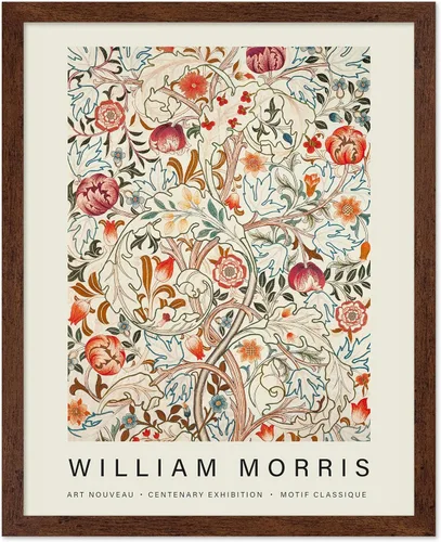 Miniatura 12 de Poster Master Póster vintage de William Morris, estampado de patrón retro de Santiago, arte de flores, arte de patrón textil, regalo para hombres