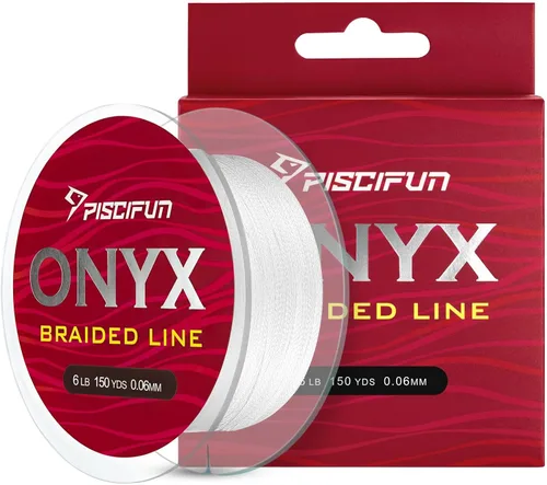 Miniatura 15 de Piscifun Línea de Pesca Trenzada Onyx, Superlínea Trenzada Resistente a la Abrasión, Cero Estiramiento Súper Fuerte, Baja Memoria, Líneas de Pesca