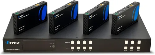 OREI Extensor de conmutador de matriz HDMI 4K 4K - HDBaseT UltraHD 4K @ 60Hz 4:4:4 sobre cable CAT5e/6/7 individual con HDR, CEC e IR control,