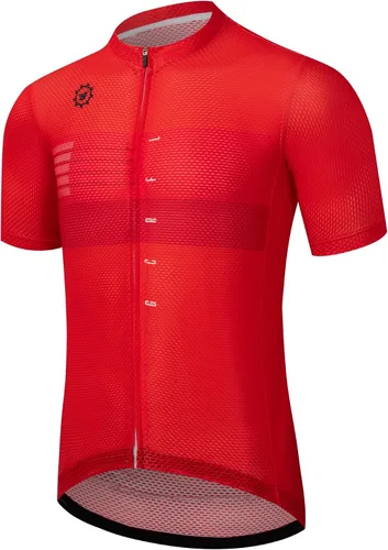 Miniatura 23 de GCRFL Maillot de ciclismo para hombre con 3+1 bolsillos con cremallera manga corta ciclismo ciclismo camiseta de ciclismo transpirable tela de malla