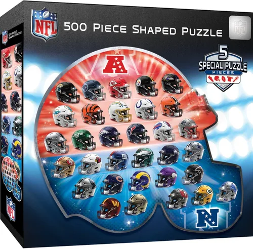 Miniatura 10 de MasterPieces Rompecabezas con Forma de Casco de Arte Drip de la NFL de 500 Piezas - Perfecto para Fanáticos de la NFL - 25"x22