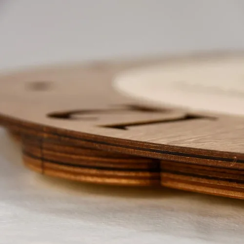 Miniatura 5 de Sea & Soul Deep Creek Lake - Reloj de pared de madera de 24 pulgadas, fabricado con orgullo en los Estados Unidos, arte de cartas náuticas, regalos