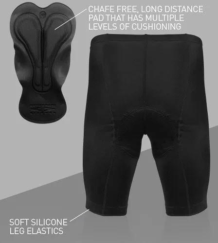 Miniatura 8 de Men's Century Padded Cycling Shorts Long Distance Peformance Three Inseams