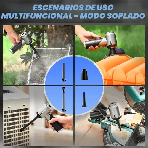 Miniatura 5 de Saker Aspiradora de Mano para Coche Portátil Inalámbrica 17000PA Mini Aspiradoras Recargables Aspiradora Plegable con Motor Sin Escobillas