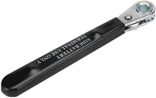 Miniatura 3 de Acouto Llave de terminal lateral, llave de batería lateral de 5/16 pulgadas, llave de trinquete de batería con terminal lateral aislada, herramienta