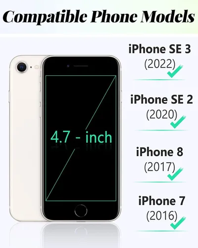 Miniatura 5 de UEEBAI - Cartera clásica de cuero sintético con cierre magnético, funda de iPhone con cierre