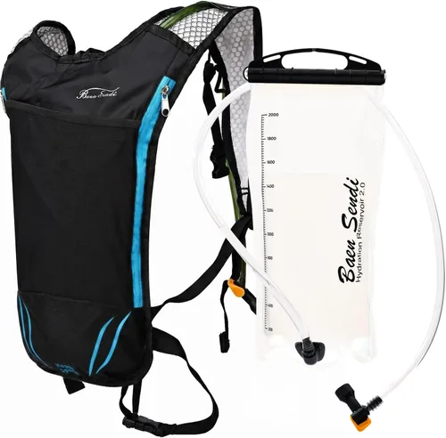 Miniatura 10 de Paquete de hidratación con mochila de 2 litros, ideal para deportes al aire libre, correr, senderismo, camping, ciclismo, esquí
