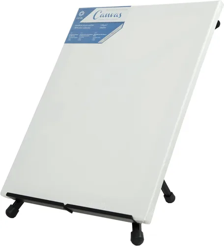 Miniatura 5 de Conda Caballete de mesa de aluminio, soporte de exhibición de trípode portátil, altura ajustable de 15 a 21 pulgadas con alas de brazo de extensión