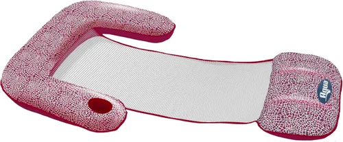 Aqua Mosaic - Flotador de piscina 3 en 1 – Silla flotante inflable para adultos con palanca de ajuste de longitud – Uso como salón, silla o