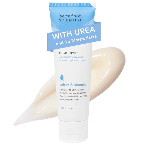Barefoot Scientist Crema de hidratación intensiva para terapia de pies de alta inmersión, humedad especializada para pies secos y talones agrietados