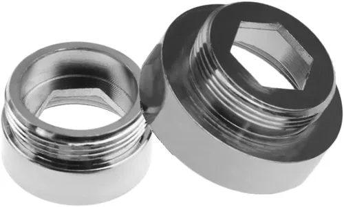 Miniatura 3 de 2 adaptadores de grifo de filtro de agua del grifo, adaptador de rosca de conector aireador de latón (hembra de 0.866 in a macho 0.866 in)