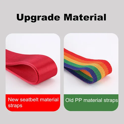 Miniatura 2 de Correas cruzadas de equipaje para maletas de 20-34 pulgadas Correa de equipaje cruzada Correas de equipaje extra largas para maletas grandes (rojo)