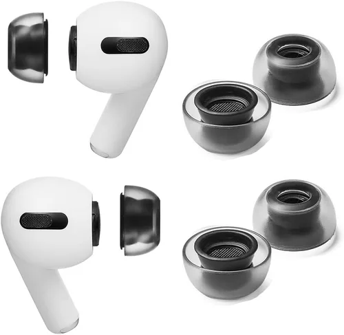 Miniatura 10 de AZLA Cristal para Airpods Pro de 1ª y 2ª generación (2 pares, S) – Reemplazo de puntas de oreja de Airpod Pro – Puntas para Airpod Pro con silicona