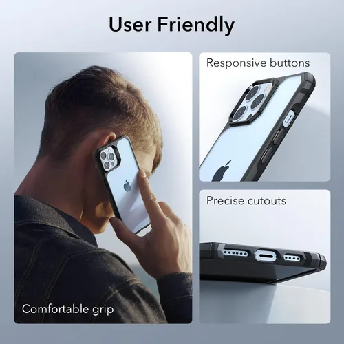 Miniatura 6 de ESR Funda para iPhone 13 Pro Max, Protección de Grado Militar con Esquinas que Absorben Impactos, Parte Trasera Acrílica Resistente a Rayones