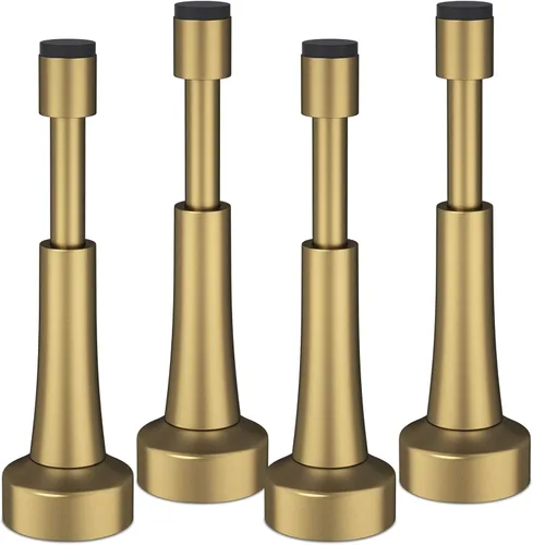 Miniatura 11 de 3 topes de puerta de resorte para pared, tope de puerta de 4.33 pulgadas para parte inferior de la puerta, topes de puerta de aluminio con punta