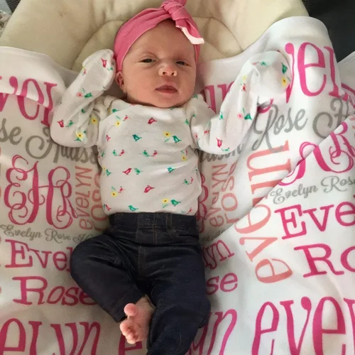 Miniatura 10 de Manta de nombre personalizada para bebé niña niños y adultos con nombre, personalizado con nombre del bebé, manta personalizada para niños. Regalo