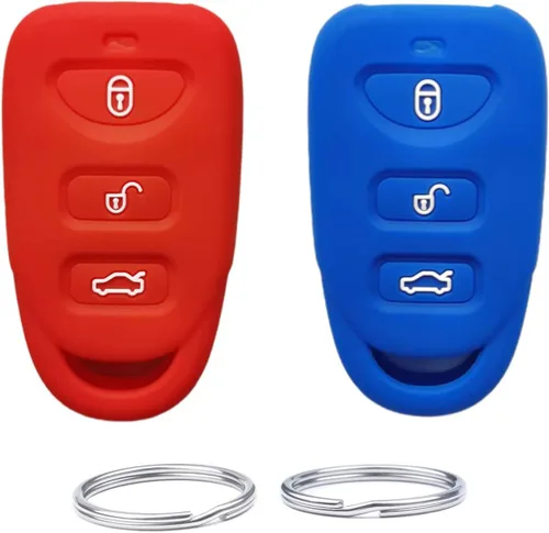 Miniatura 5 de Funda inteligente de silicona para llavero remoto compatible con Hyundai Accent Elantra Genesis Sonata Kia Forte Optima Rondo Sorento Spectra.