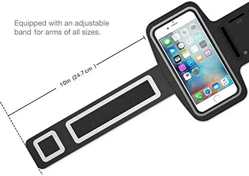 Miniatura 2 de Brazalete deportivo para correr, gimnasio, entrenamiento para Galaxy XCover Pro, banda de neopreno reflectante resistente al agua compatible