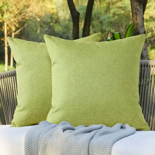 Miniatura 25 de OTOSTAR Paquete de 2 fundas de almohada impermeables para interiores y exteriores de 18 x 18 pulgadas, fundas de almohada decorativas para jardín