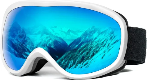 Miniatura 23 de SPOSUNE Gafas de Esquí Sobre Gafas con Lente Doble, Gafas de Nieve Anti-empañamiento Anti-UV para Hombres Mujeres Jóvenes Esquí Moto de Nieve Marco
