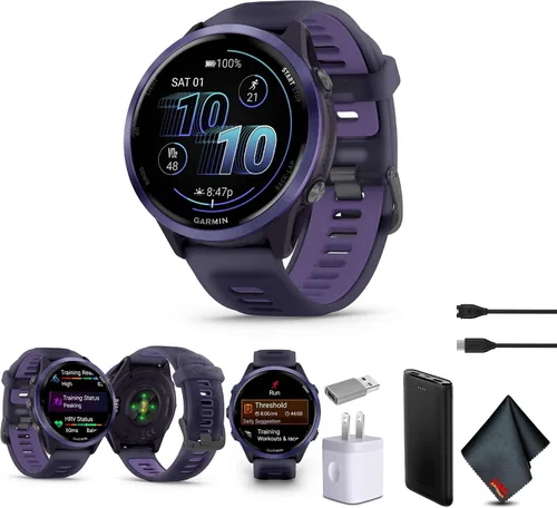 Miniatura 9 de Garmin Forerunner 570 - Reloj inteligente para correr, WiFi de 1.732 pulgadas, reloj inteligente de fitness con GPS para hombres y mujeres, aluminio