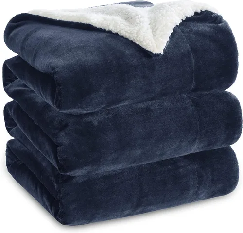 Bedsure GentleSoft - Manta de forro polar Sherpa tamaño King para cama, manta gruesa y cálida para mujeres y hombres, manta de felpa suave y mullida
