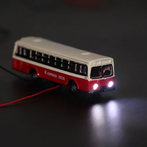 Miniatura 7 de EBS15002 4pcs 1:150 Modelo Iluminado Autobús de Coches con 12V Luces LED para Diseño de Edificio Fundido a Presión Nuevo