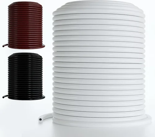 Miniatura 10 de DBR Tech® Tubo de riego por goteo de 1/4, 100 pies, manguera flexible de riego por goteo de plástico PVC para jardinería, nebulización, hidroponía