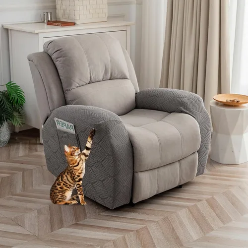 Miniatura 22 de Funda para Silla Reclinable 100% Impermeable, 1 Pieza Fundas Elásticas para Sofá Reclinable Lavables para Silla Reclinable para Mascotas, Perros
