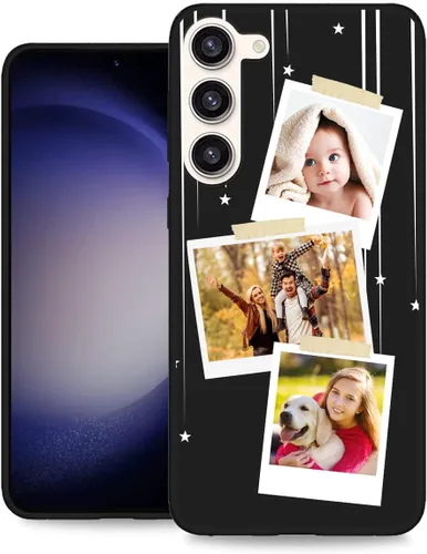Miniatura 9 de Funda personalizada para Samsung Galaxy S23 Ultra con nombre de foto y texto - Funda suave y fina para teléfono móvil S 23 Ultra (negra) de 6.8