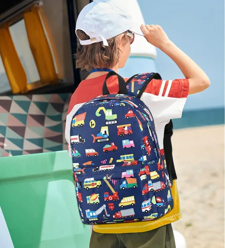 Miniatura 8 de Mochila preescolar para niños para escuela primaria Camión Marina S Computadora portátil